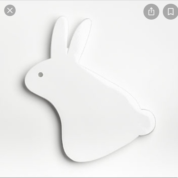 Crate&barrel White Bunny Trivet - Picture 15 of 15